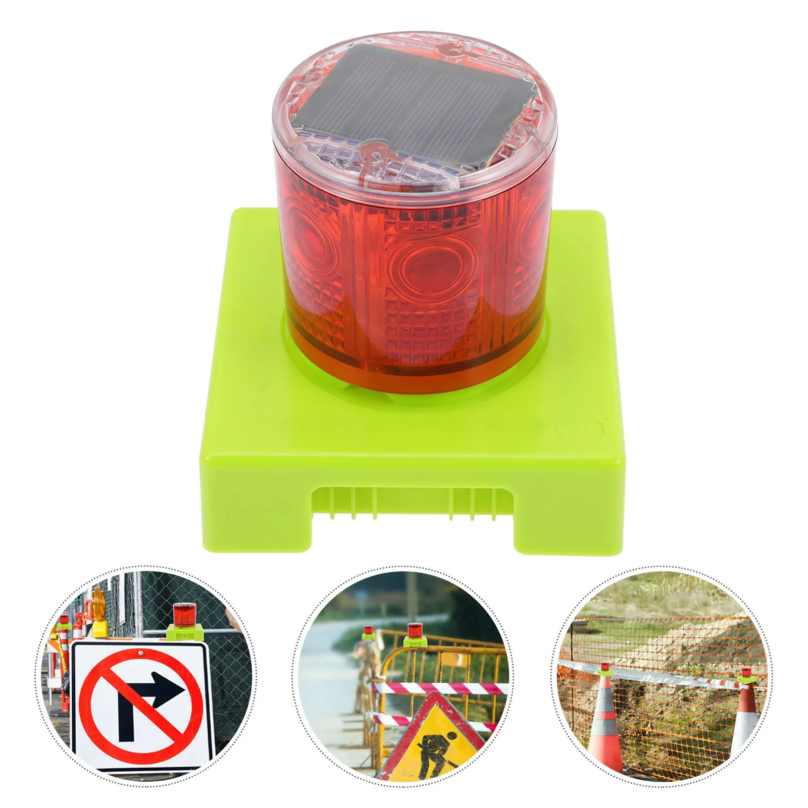 Solar Strobe Flashing Light High Capacity Solar Powered Emergency Beacon for Cars Construction Vehicles Traffic Warning Signal