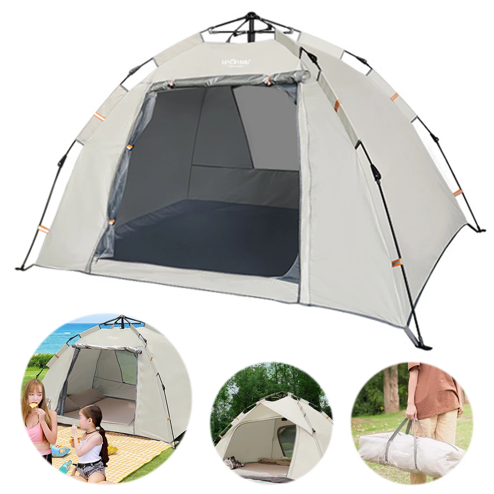 Instant Pop-Up Tent Automatic Camping Tent 2-3 Person Auto Setup Dome Tent Waterproof Family Camping Tent for Outdoor Traveling