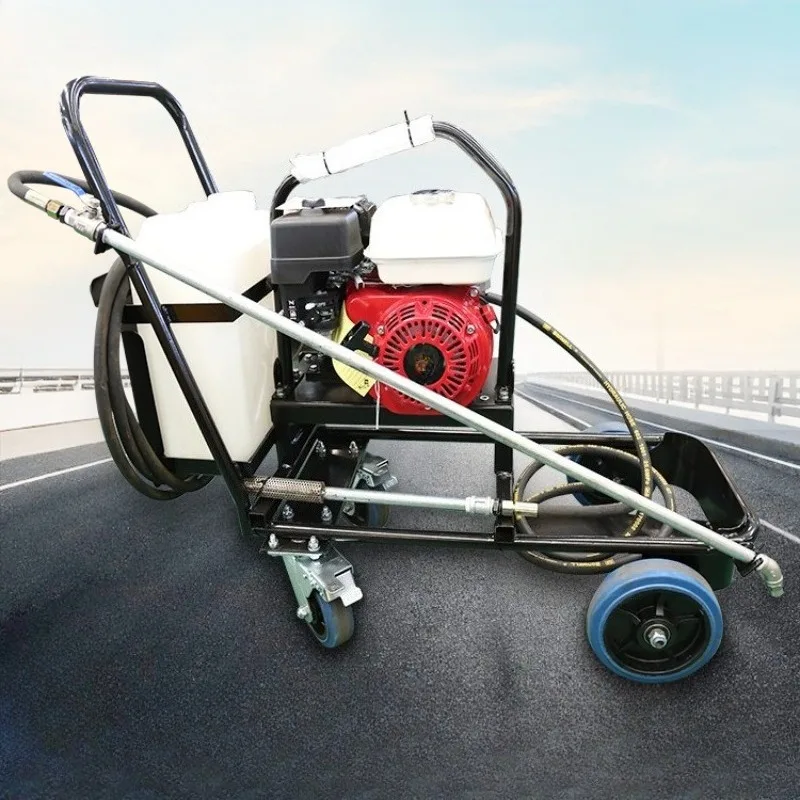 Mini Hand Push Emulsified Asphalt Spreader Road Maintenance Spraying Machine  Municipal Pavement Repair Construction Equipment
