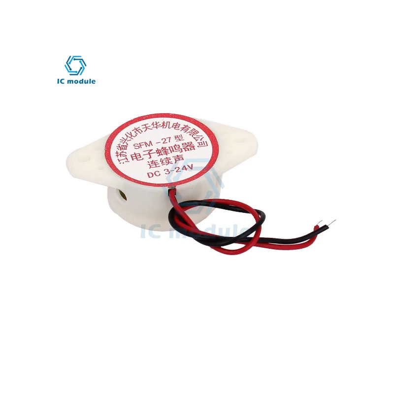 SFM-27 95DB Alarm High-decibel DC 3-24V Electronic Buzzer Beep Alarm Intermittent Continuous Beep for Arduino