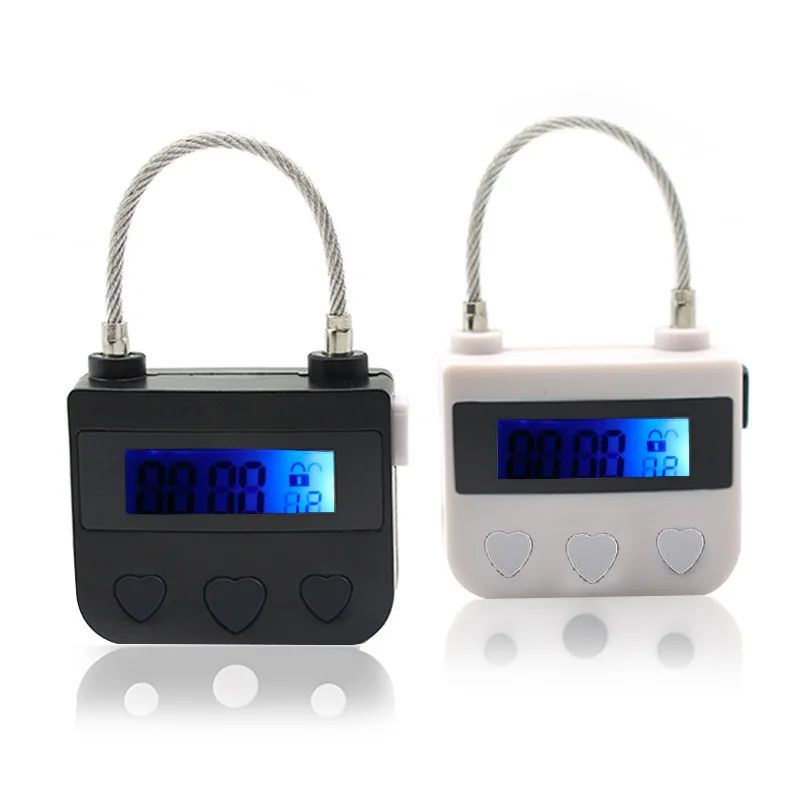 BDSM USB Digital Time Lock Open Mouth Spider Gag Bondage Restraints Electronic Timer Switch Erotic Accessories for Adult Game