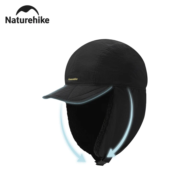 Naturehike Winter Warm Hat Outdoor Ear Protection Cap Waterproof Thermal Faux Lambswool Hat Climbing Hiking Fishing Travel Daily