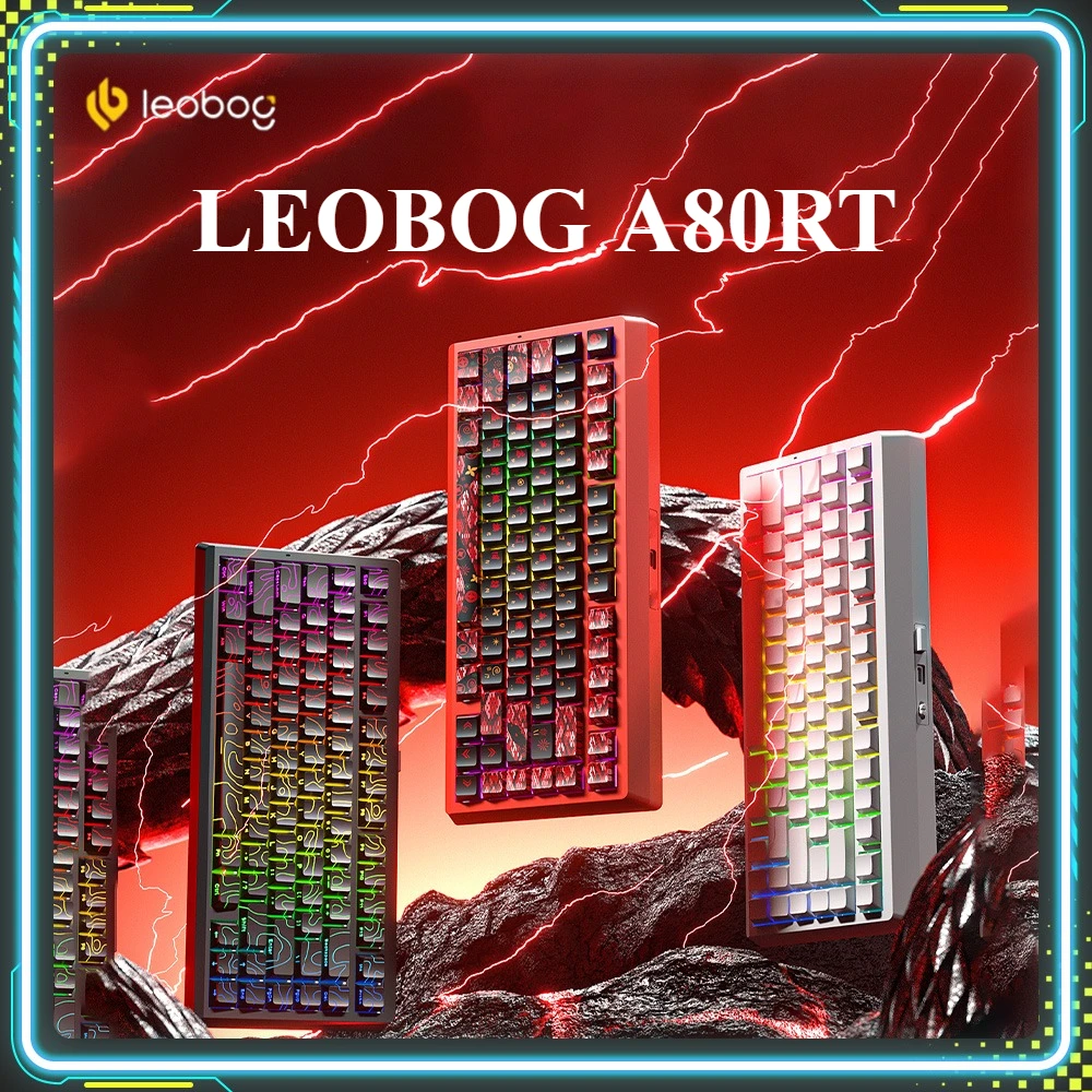 

LEOBOG A80RT магнитный переключатель игровая клавиатура RT0.01 горячая замена с низкой задержкой пользовательская механическая клавиатура ПК аксессуары для киберспорта подарки