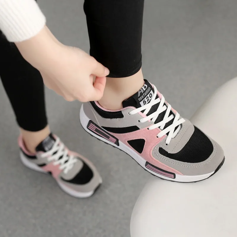 Women Autumn New Fashion Breathable Running Shoes Platform Non-slip Women Sports Shoes  Comfortable Sneakers Zapatos De Mujer