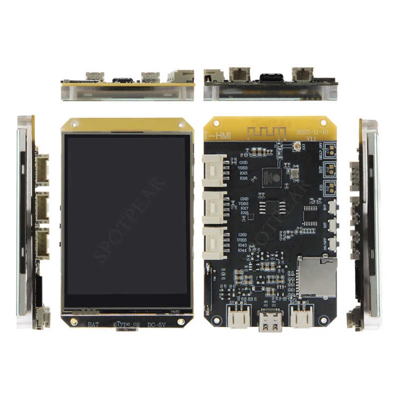 Imagem -06 - Placa de Desenvolvimento T-hmi 2.8 Polegadas Touch Display St7789 Tela Lcd Wifi Bluetooth 5.0 Módulo tipo c Interface Usb Esp32-s3