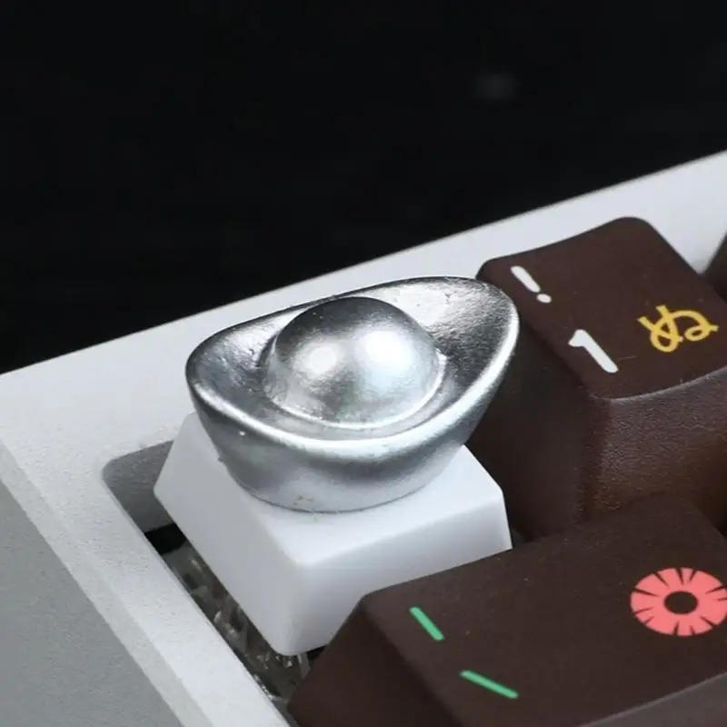652F耐熱性および腐食耐性のある機械式キーボード用の革新的なESCキーキャップゴールデン/シルバードル
