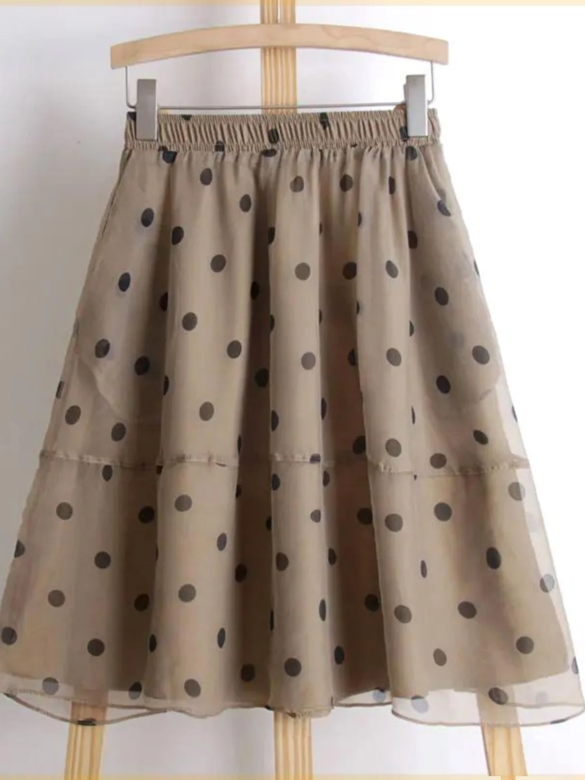 

Summer 2024 High Waist Polka Dot Floral Print Skirt Women's Casual Versatile ort Skirt Me f Body Skirt
