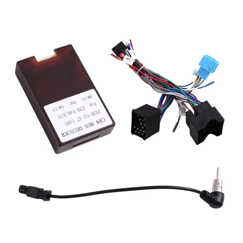 A20K-Para BMW Série 5 E46 E39 X5 E53 Chicote de Fiação de Rádio para Rádio Automotivo Android Adaptador CAN-Bus de 16 Pinos Cone