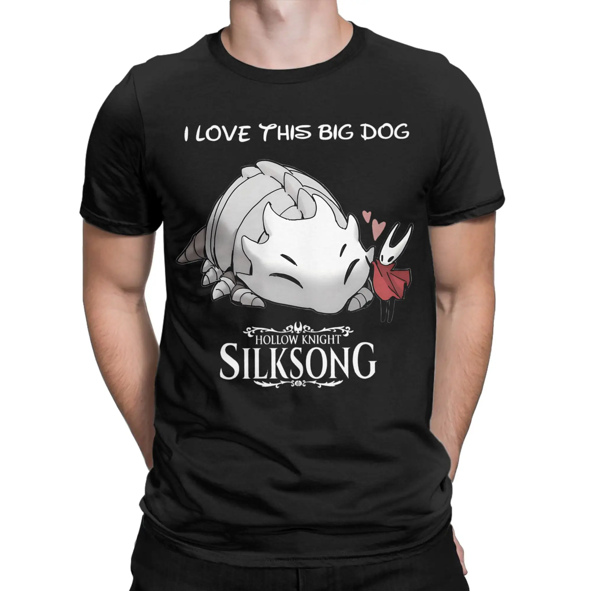 Vintage Bell Beast Hollow Knight Silksong T-Shirts Men 100% Cotton T Shirts Indie Game Short Sleeve Tees Graphic Printed Clothes