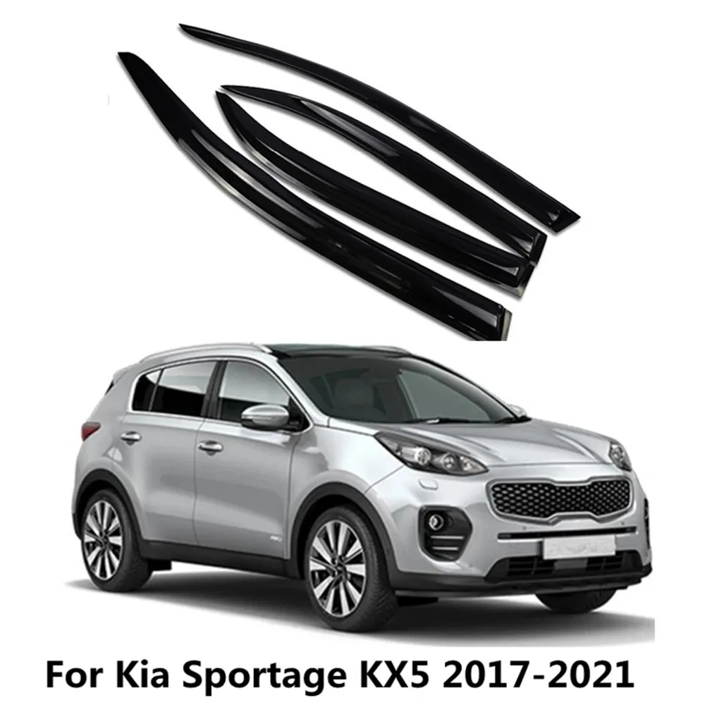 Car Styling For Kia Sportage KX5 2017 2018 2019 2020 2021 Window Visor Wind Rain Sun Smoke Guard Deflector Vent Shade Shelter