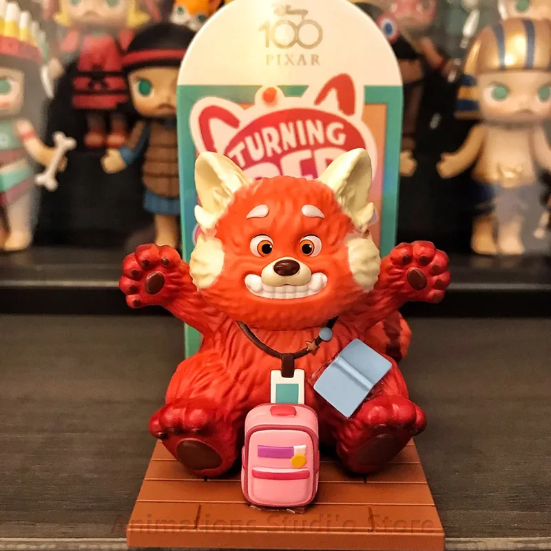 POP MART Disney Turning Red Panda Action Figures Toys Cartoon Pixar Movie Red Panda Anime Figures Dolls Kids Gifts