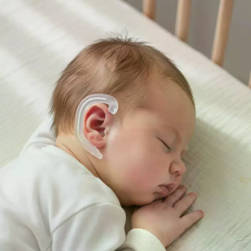 Adjustable Transparent Infant Ear Correction Device, Ultra-Soft Silicone Ear Shaping Mold, Comfortable Daily Wear for Newborns