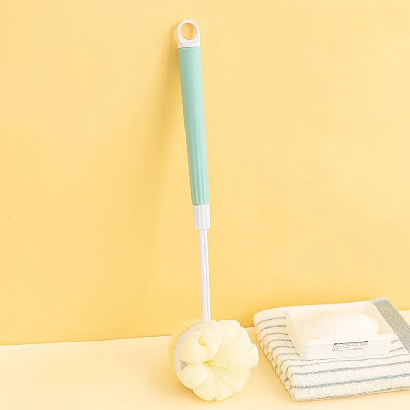 1Pcs Bath Brush Bathroom Things for the Bathroom Long-handled Shower Sponge Exfoliant Mud Scrub Dual-purpose Products Household