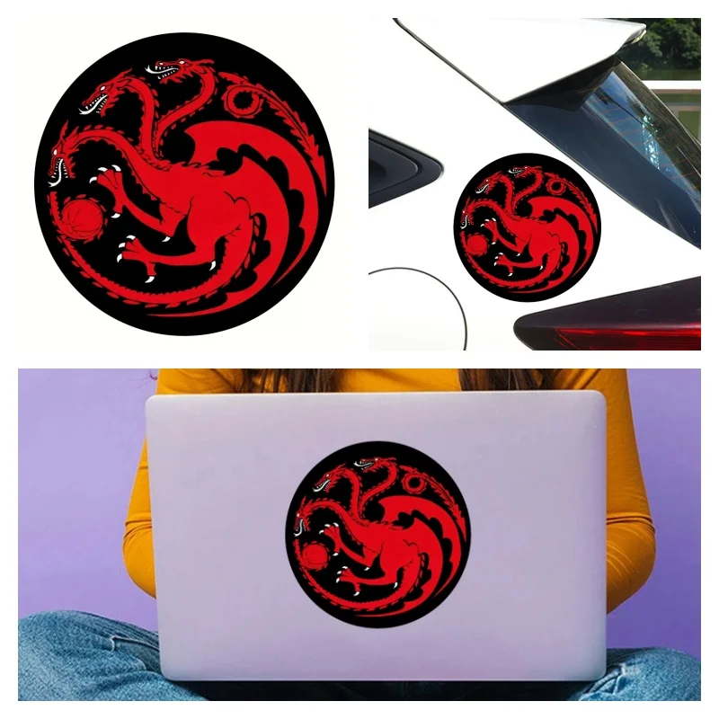 

Vinyl Decal Car Sticker Dragon Family Badge, Game of Thrones, Laptop, Refrigerator Stickers