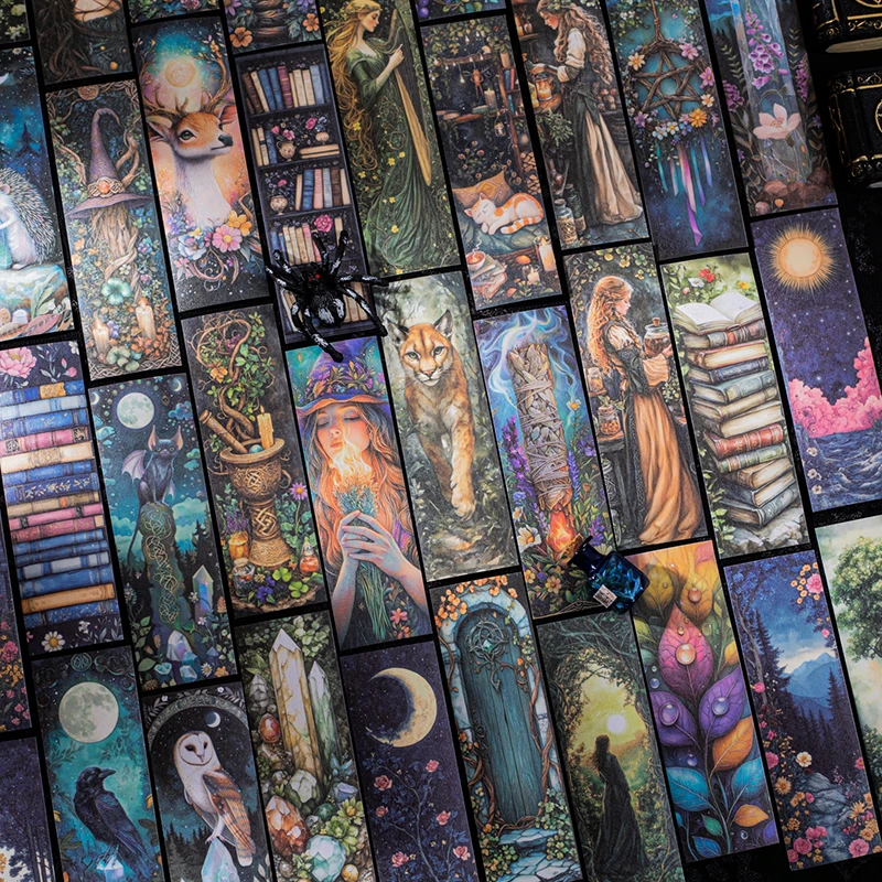 

6 шт./лот, серия «Волшебный свиток», милая ретро декоративная бумажная маскирующая наклейка васи