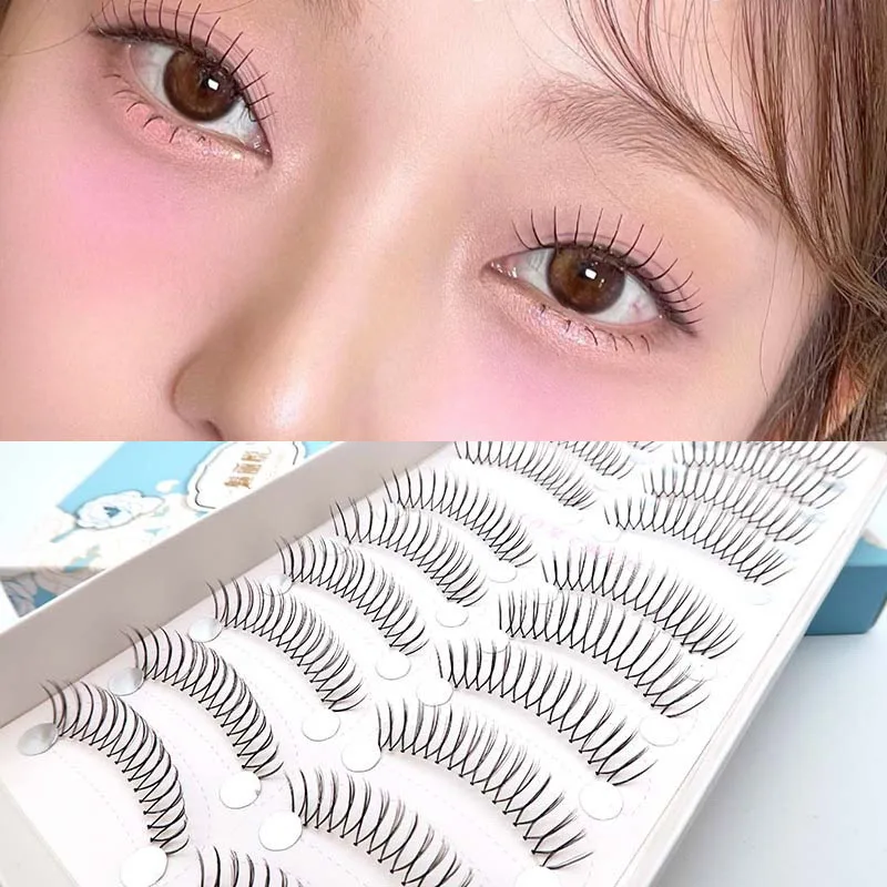 Hot Korean V-shaped False Eyelashes Natural Eyelashes Reusable Wispy Fashion Manga Eyelash Extensions Handmade Soft Makeup Tools