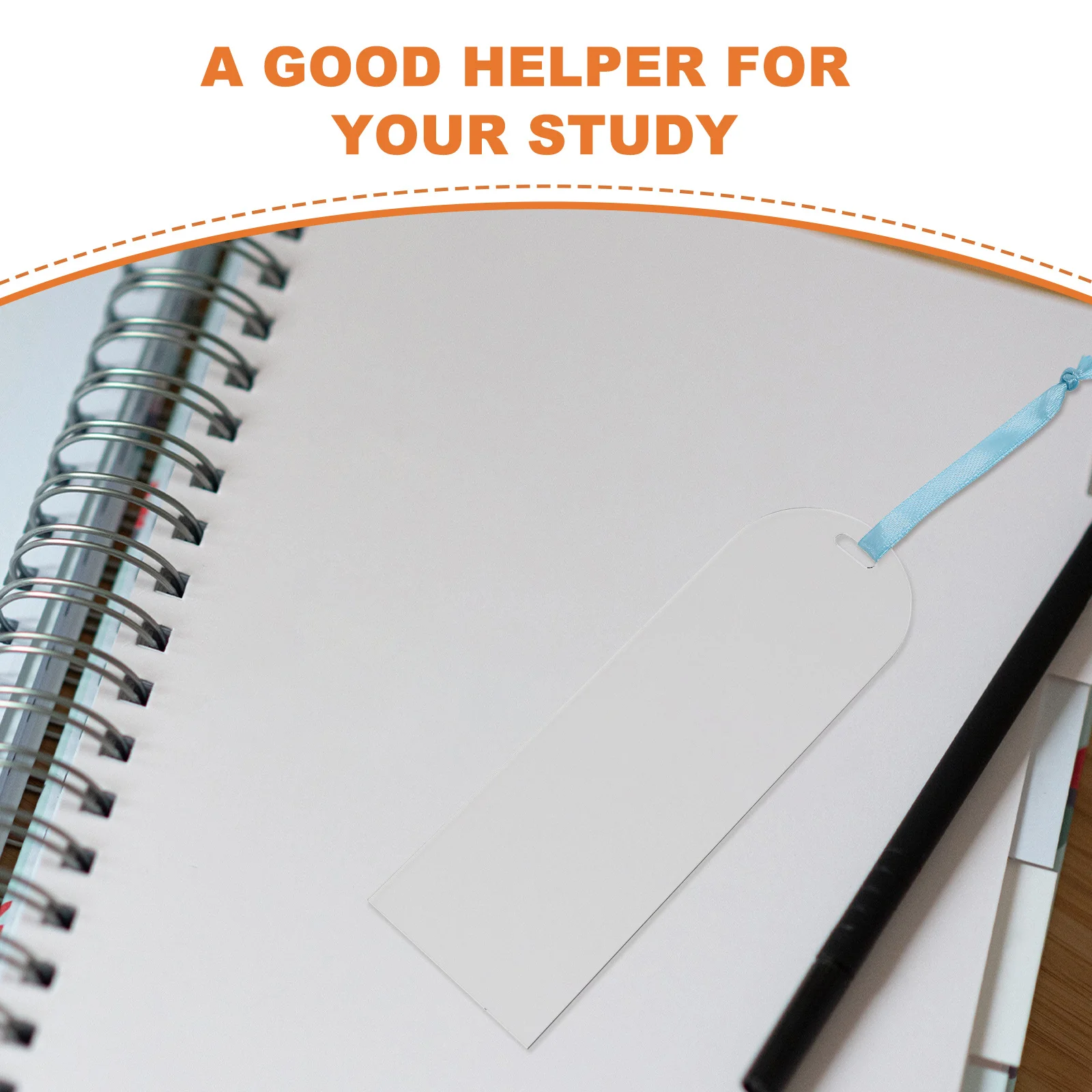 

10Pcs Acrylic Bookmark Blanks Clear Sturdy Lightweight DIY Bookmarks Reading Page Marker Decor Acrylic Bookmark Blank