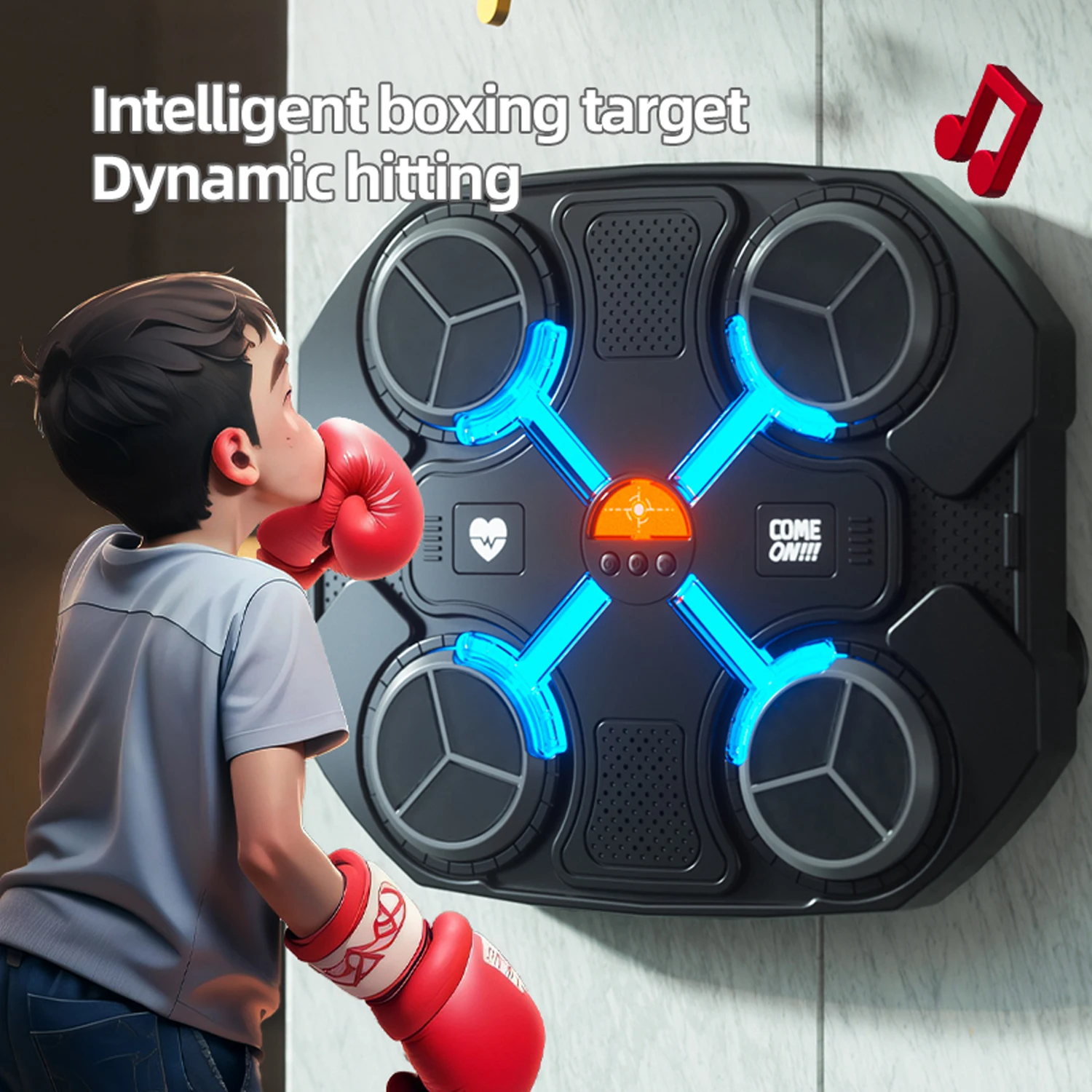 Smart Music Boxing Machine Boxing Training Punching Equipment Wall Mounted Boxing Machine For Kids Adults Strength Training