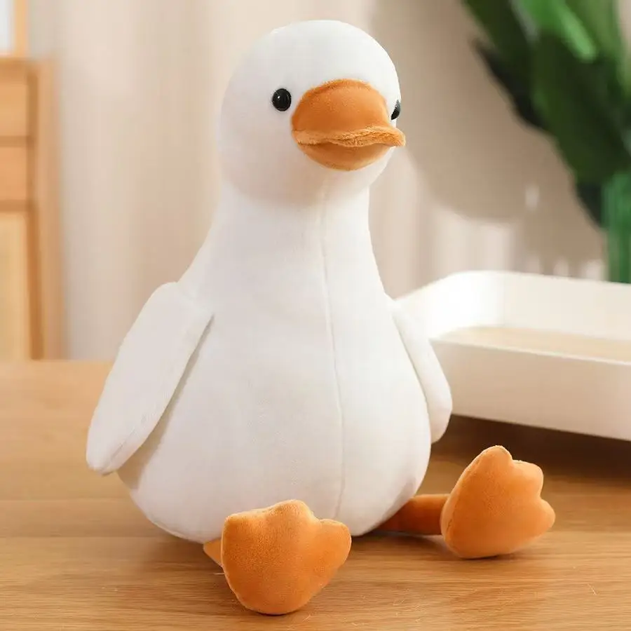 16/35/50 cm Neue Simulation Große Gelbe Ente und Weiße Gans Puppe Gefüllte Plüsch Spielzeug Cartoon Anime Nette kinder Geburtstag Geschenk