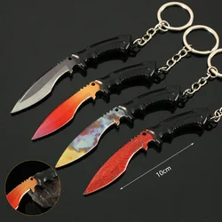 9-10cm CSGO Counter Strike Weapon Model Keychain for Men Multi CS GO Karambit Metal Pendant Key Ring Fans Collectible Jewelry