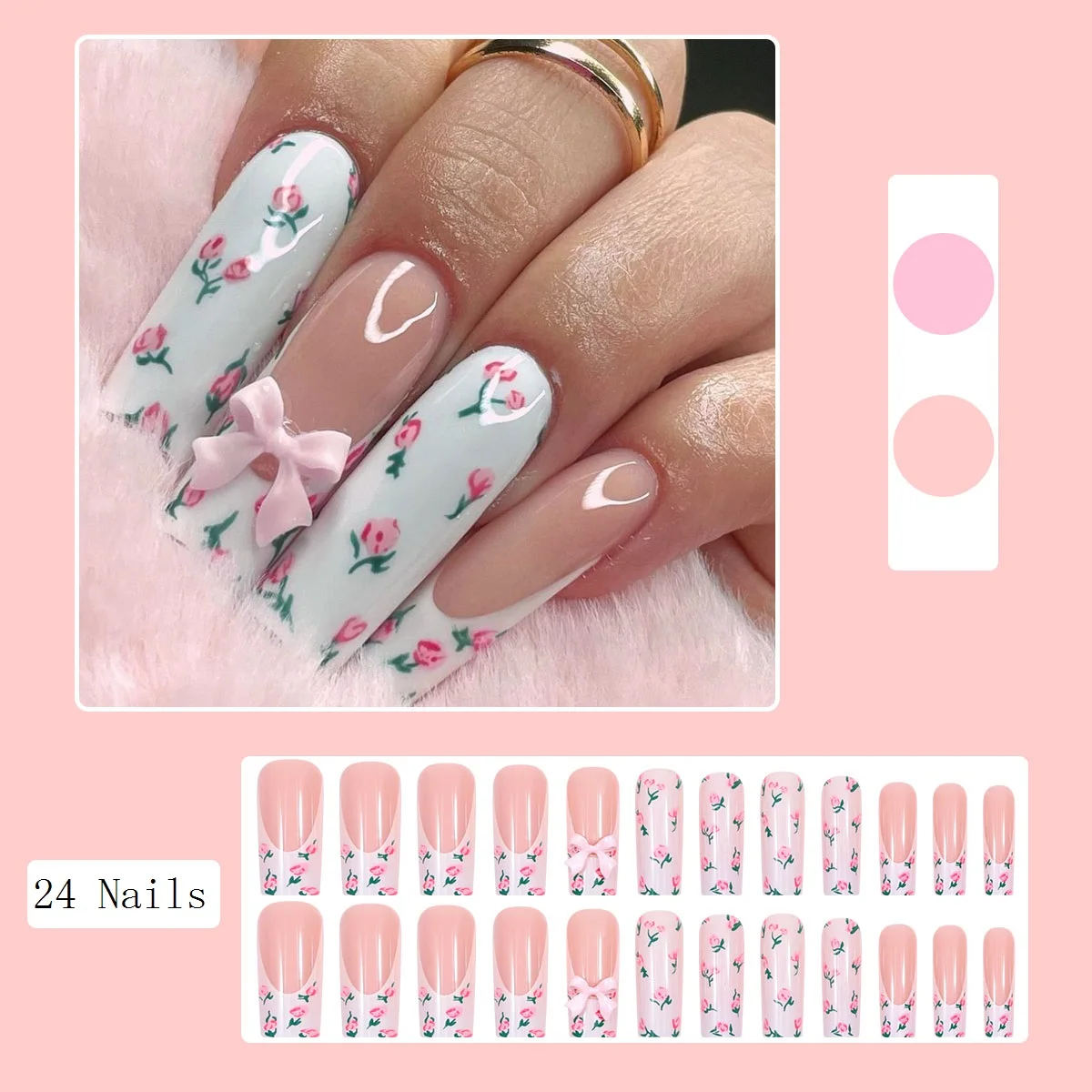 Long Tubular False Nails with  - đánh giá và giá Photography Tips