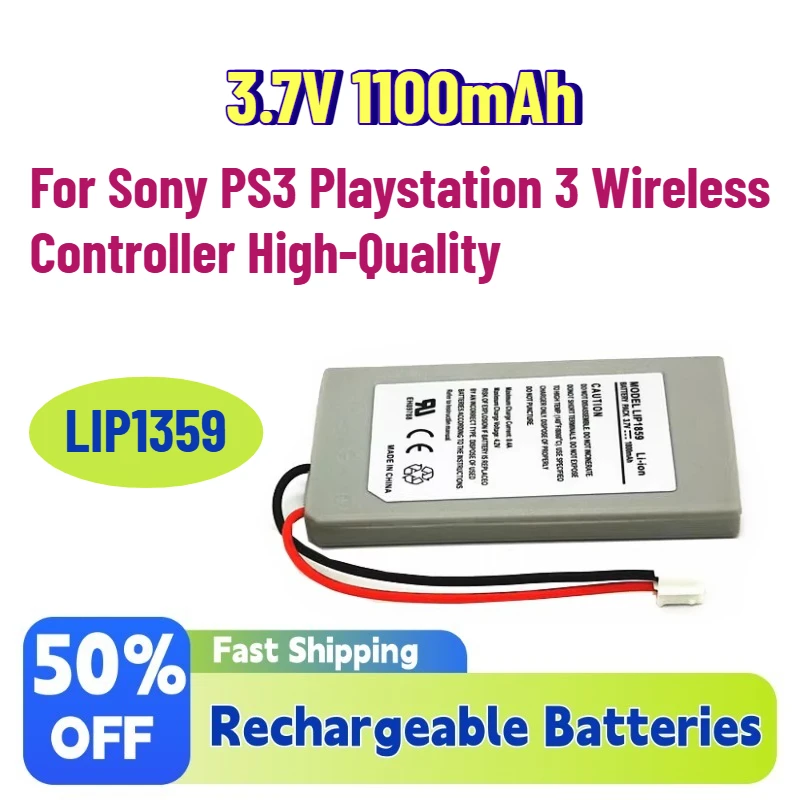 Upgrade In Stock 3.7V 1100mAh LIP1359 Rechargeable Lithium Battery for Sony PS3 Playstation 3 Wireless Controller High-Quality