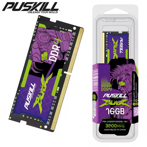 PUSKILL Killblade Memoria DDR4 Notebook 32gb 16gb 8gb 1.2V 3200MHz 2666MHz 2400MHz 260-PIN SODIMM RAM Laptop Memory