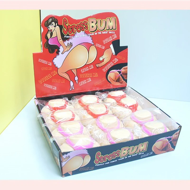 1 stücke Lustige Butt Förmigen Stress Ball Relief Quetscht Ball Stress Spielzeug Für Kinder Und Erwachsene Einzigartige Squeezes Ball Spielzeug für Entspannung