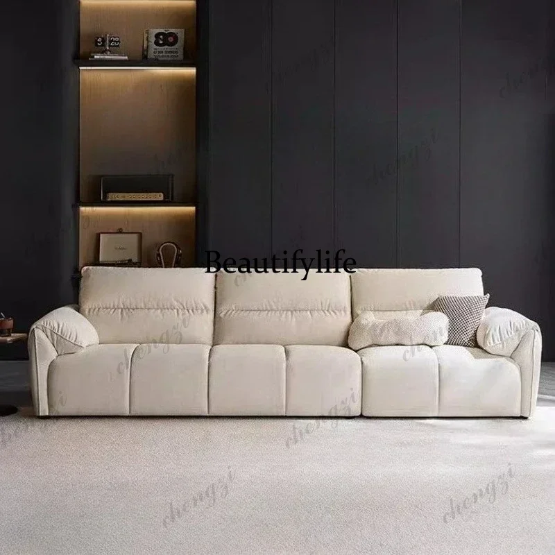 C45 L Shape Sofa Armchair Modern Luxury Cream Wind Cat Scratching Fabric Sofa Living Room Sofas And Seating