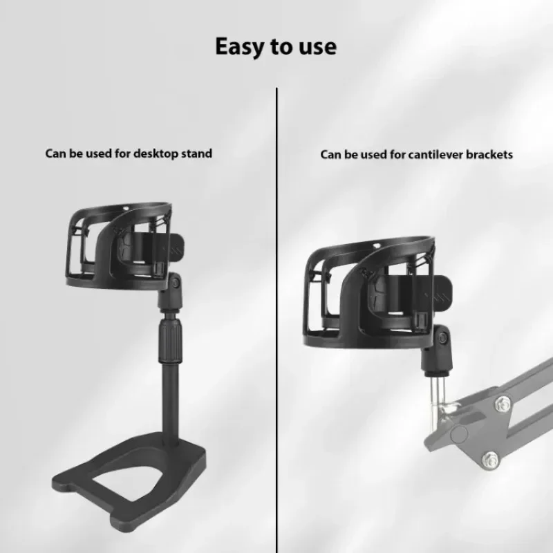 Plastic Microfoon Shock Mount Universele microfoonclip Condensorveerclip voor microfoonhouder Geveerde flexibele microfoonhouderklem