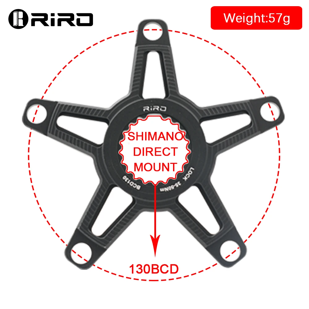 RIRO 4-armiger Kettenblatt-Adapter für Easton EC90 XXE 5-Bolts Spider für Shimano Direct Mount auf 110BCD/130BCD Konverter R7000 R8000 – Detail 8