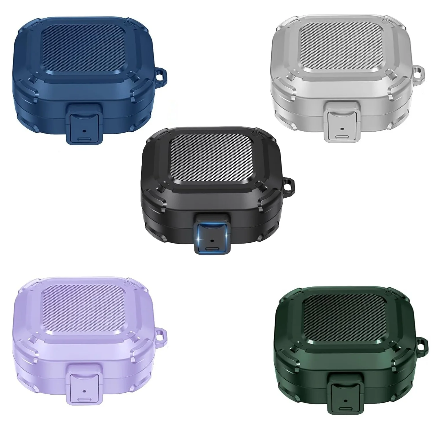 غطاء حماية لهاتف Beats Powerbeats Pro 2 2025، غطاء حماية صلب مقاوم للصدمات لهاتف Beats Powerbeats Pro 2 2025 مع سلسلة مفاتيح