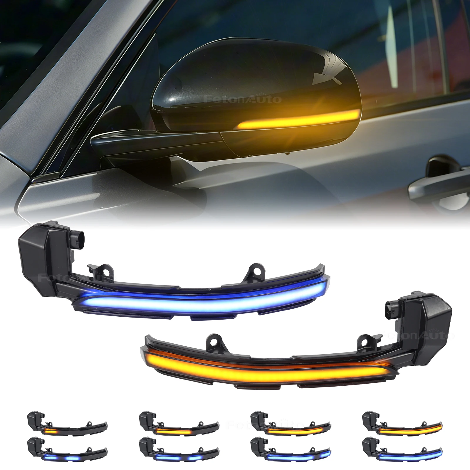 

LED Dynamic Indicator Rearview Side Mirror Turn Signal Light For Jaguar XE XF XJ F-TYPE XK XKR I-PACE X250 X260