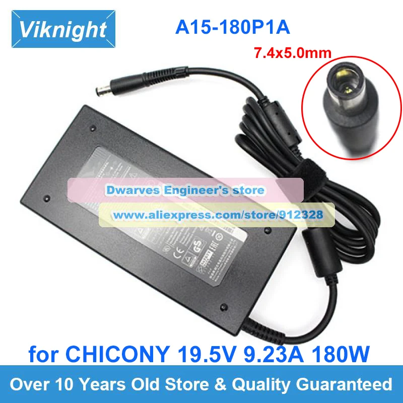 

Genuine for MSI GS65 GP75 GL73 GP63 LEOPARD 8RE GE63 9SE MS-17C5 Laptop Adapter Chicony A15-180P1A 19.5V 9.23A 180W Power Supply