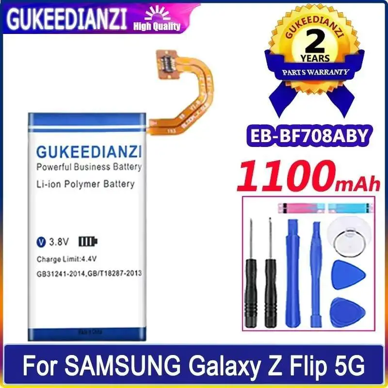 

Mobile Phone Battery Long-Lasting For Samsung Galaxy Z Flip 5G EB-BF708ABY 1100Mah