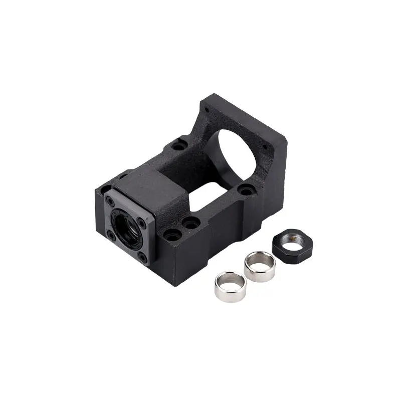 Integrated Stepper Servo Motor Base, Ball Screw Fixed Seat HM10-57/60 HM12-57/60 HM15- 57/60 C7/C5 Bearing Drive Seat Cast Iron