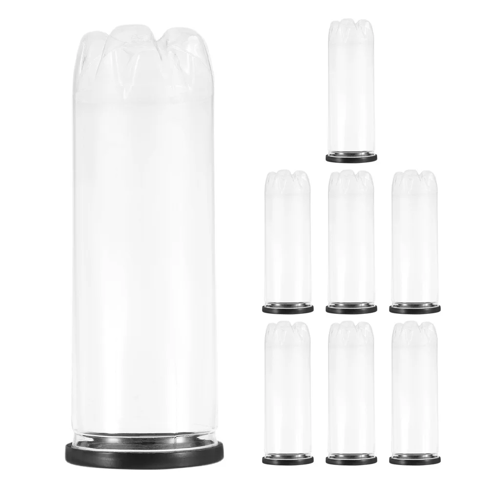 8 قطعة علبة كرة تنس شفافة غطاء أسود محمول مقاوم للغبار أنبوب تخزين منظم حاوية كرة التنس لكرة المخلل