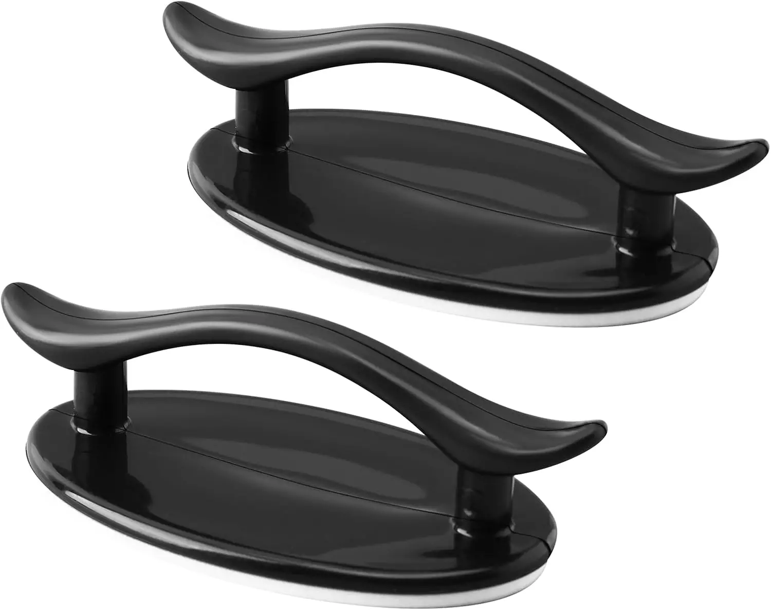 

2-Pack Self-Stick Instant Cabinet Drawer Handles Pulls - Self-Adhesive Pull Handles Helper for Kitchen, Window, Sliding Closet,