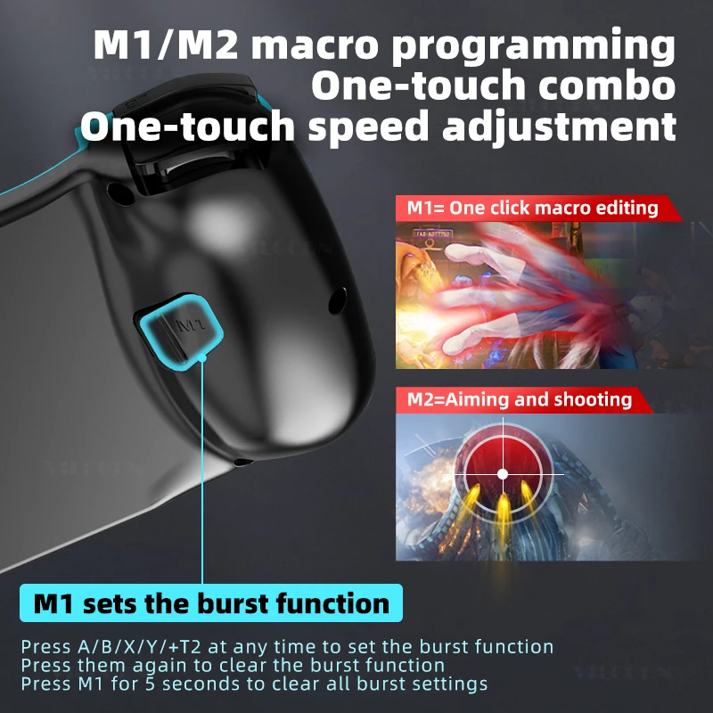 عصا تحكم D3 لاسلكية قابلة للتمدد لألعاب الهاتف المحمول - التوافق مع أجهزة Android IOS PC كلوحة ألعاب