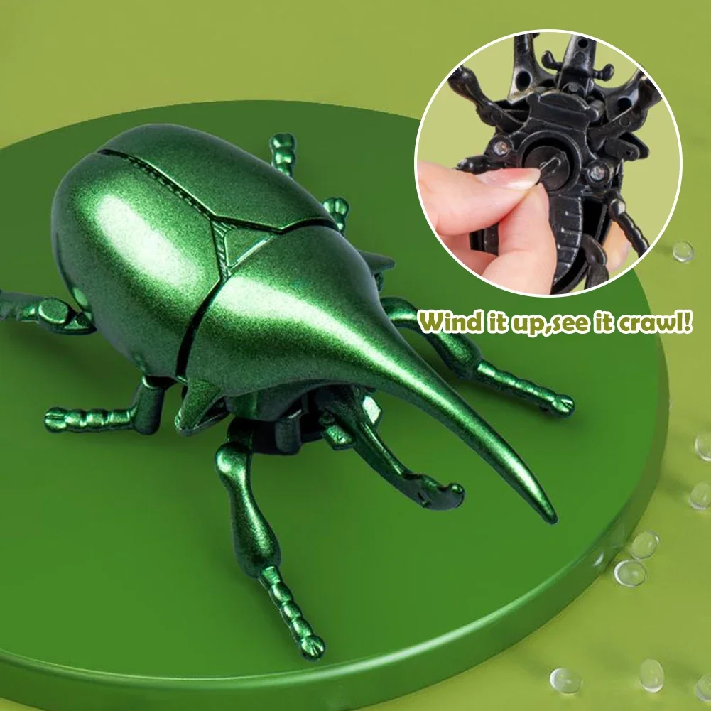 Bee Wind Up Insect Bionic Toys Creative Prankster Animated Insect Toy Model Bee Insect Children's Plastic Animals Wind Up Toy