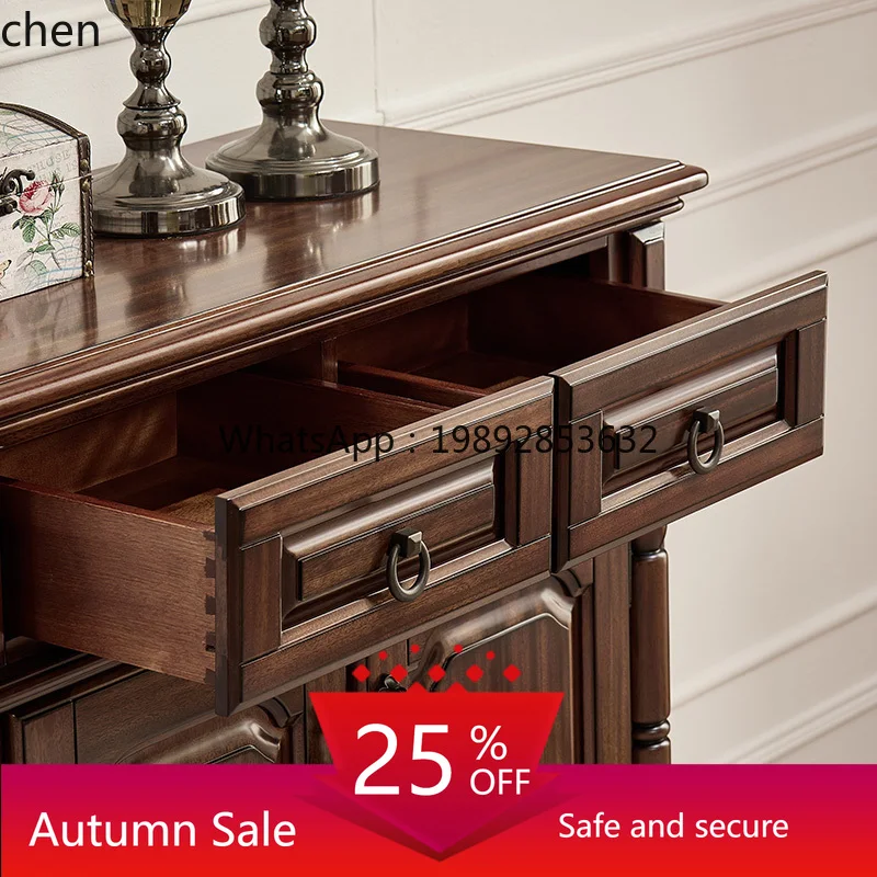 

solid wood shoe cabinet two doors, living room entrance three doors storage cabinet living room decoration