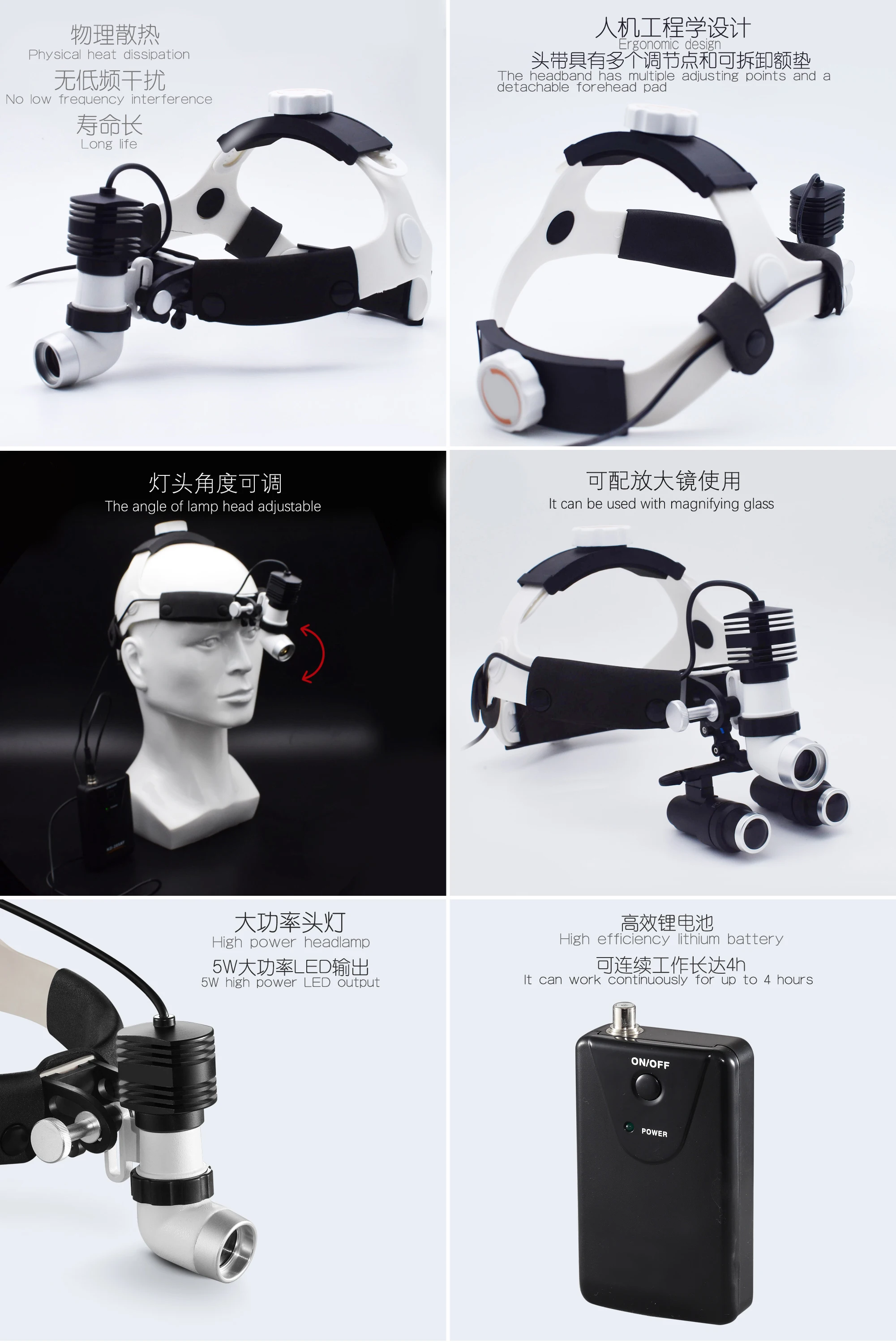 

Wireless Portable Surgical Shadowless Lamp