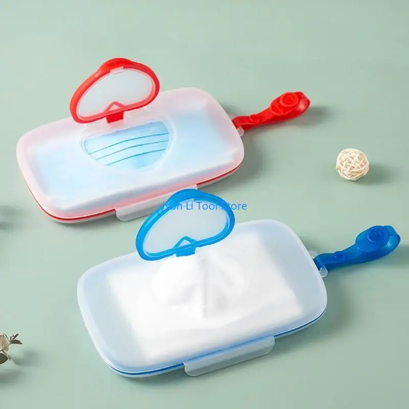 Y08D Baby Wipe Trình phân phối động có thể nạp lại hộp ướt hộp chứa hộp đựng du lịch có thể sử dụng lại để lưu trữ trường hợp