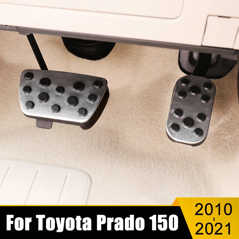 

Aluminum Car Fuel Accelerator Brake Pedal Cover Pad Accessories For Toyota Land Cruiser Prado 150 FJ150 2010~2018 2019 2020 2021