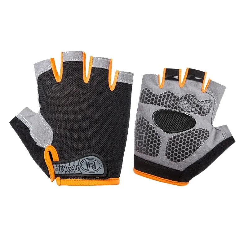 Gants de sport demi-doigt pour hommes et femmes, respirants, anti-alde, vélo, vélo, salle de sport, entraînement de yoga, main, été