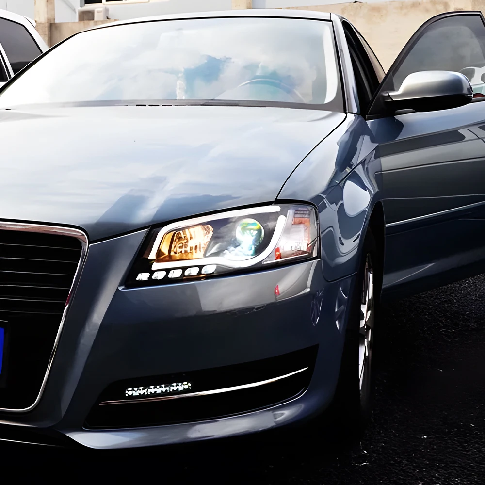 مصابيح السيارة الأمامية لأودي A3 A3L S3 RS3 2008-2012 LED مجموعة المصابيح الأمامية للسيارات ترقية عالية الجودة عدسة العارض الملحقات
