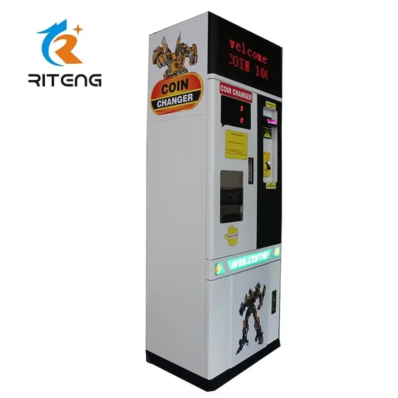 for Custom Metal Bill to Coin Exchange Machine Automatic Dollar Bill Exchange Coin Vending Machine 12 Months Warranty