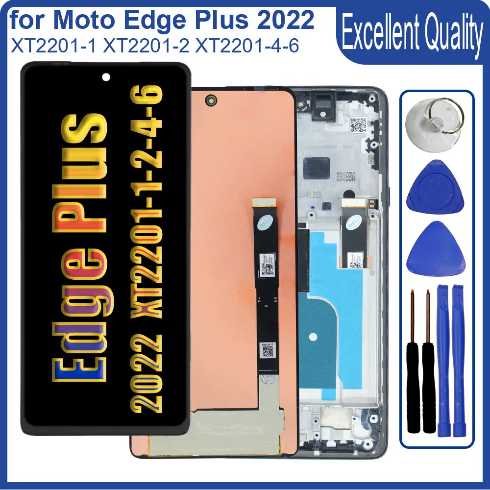 

Tested LCD for Motorola Moto Edge Plus 2022 XT2201-1 LCD Display Touch Screen Digitizer Replacement for Moto Edge Plus 2022 LCD