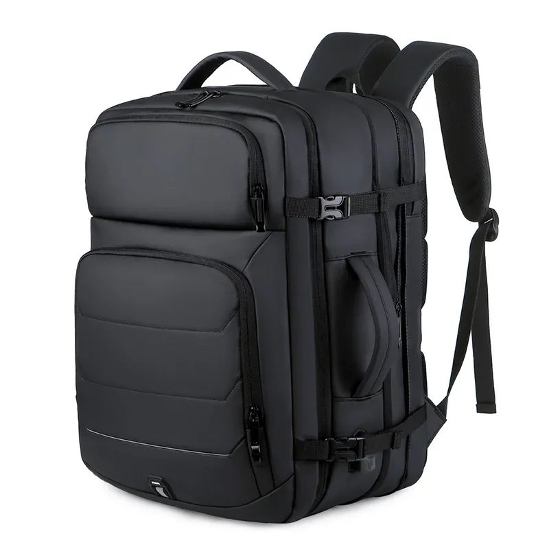 Mens Mochila 17.3 polegadas Laptop Bags Grande Capacidade Impermeável Expansível Masculino Business Travel Back Pack