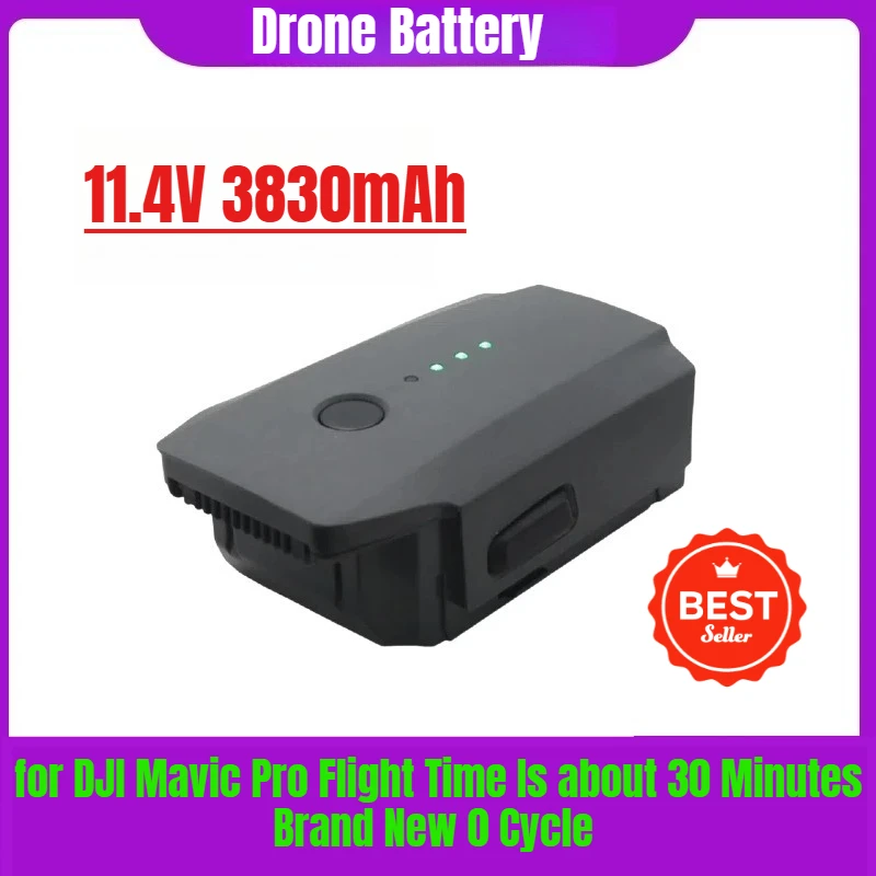 

3830mAh 11.4V for DJI Mavic Pro Flight Time Is about 30 Minutes Brand New 0 Cycle Drone Battery